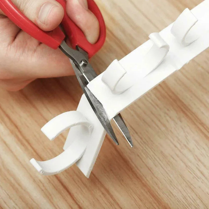 1/4 Pcs Wall Mount Home Kitchen Storage Rack Ingredient Spice Plastic Clip Rack Organizer Accessories Jars Spice Holder Tools | 4