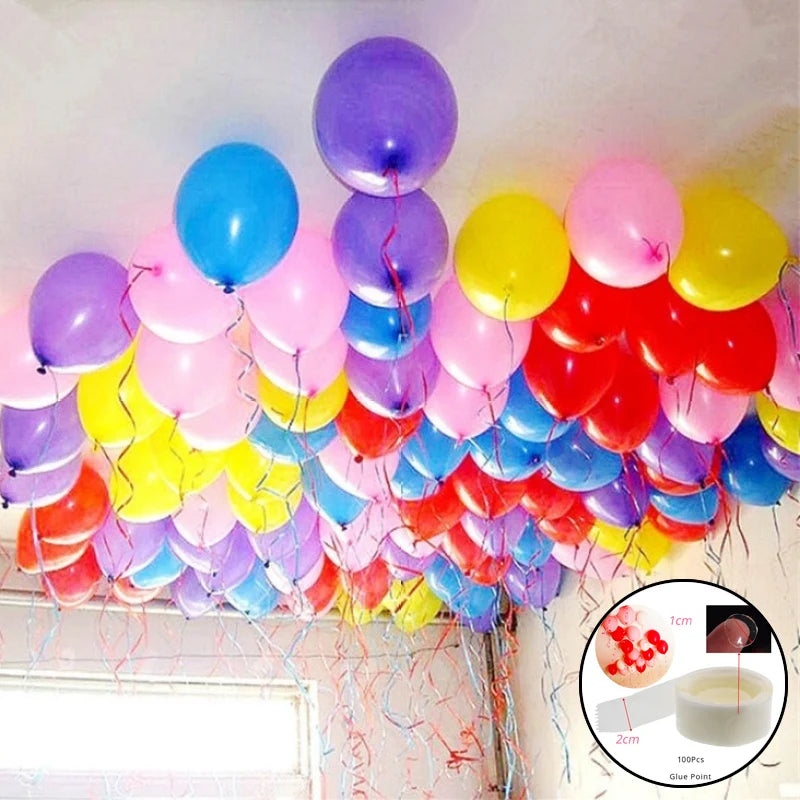 100/200/300 Points Balloon Attachment Glue Dot Ballon Wall Ceiling Adhesive Stickers Birthday Party Wedding Balloons decoration | 5