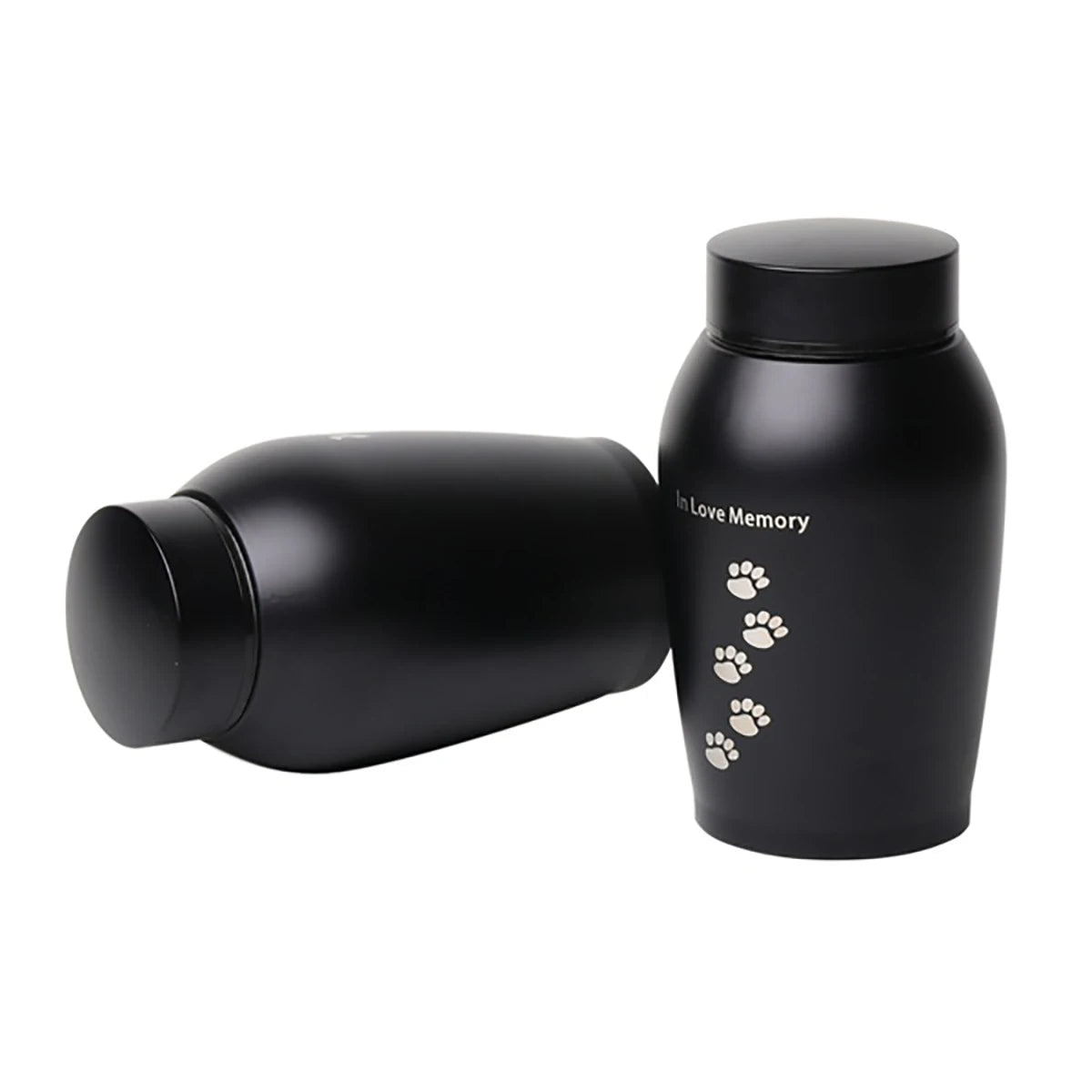 Black/Gold Stainless steel Urns Pets Dog Cat Birds Mouse Cremation Ashes Urn Keepsake Casket Columbarium Pets Memorials | 2