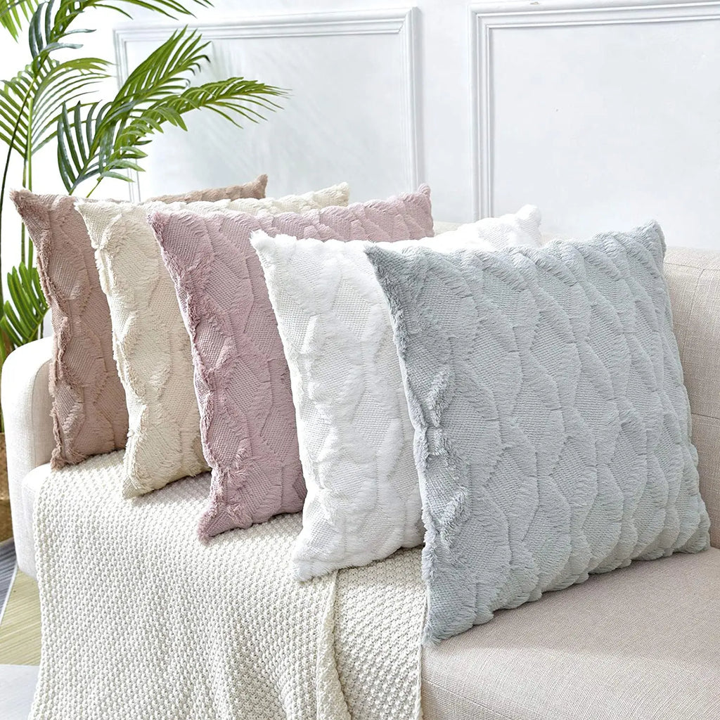Soft Plush Pillow Cover Fluffy Cushion Cover Decorative Pillow Case Sofa Bedroom Living Room Home Decor Housse De Coussin 45x45 | 4