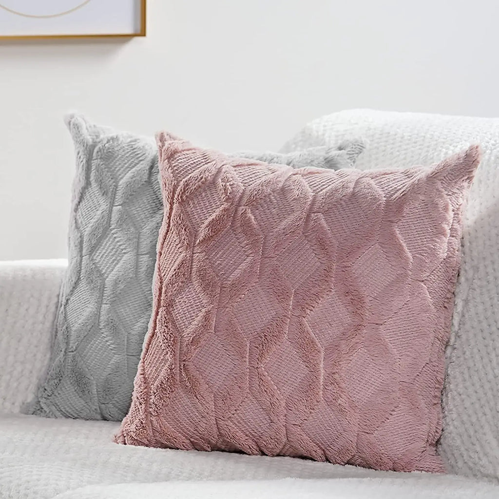 Soft Plush Pillow Cover Fluffy Cushion Cover Decorative Pillow Case Sofa Bedroom Living Room Home Decor Housse De Coussin 45x45 | 1