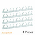 1/4 Pcs Wall Mount Home Kitchen Storage Rack Ingredient Spice Plastic Clip Rack Organizer Accessories Jars Spice Holder Tools | Color:4pcs