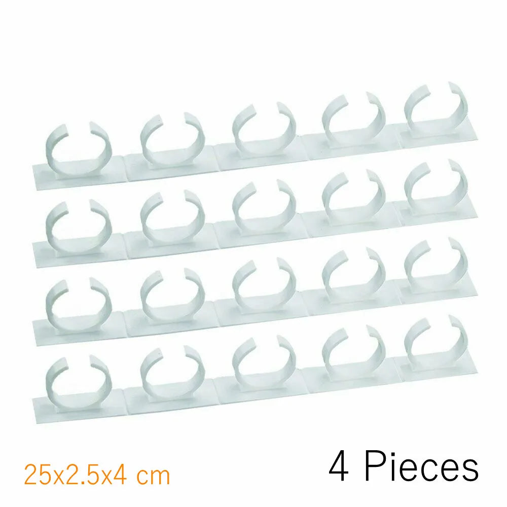 1/4 Pcs Wall Mount Home Kitchen Storage Rack Ingredient Spice Plastic Clip Rack Organizer Accessories Jars Spice Holder Tools | Color:4pcs