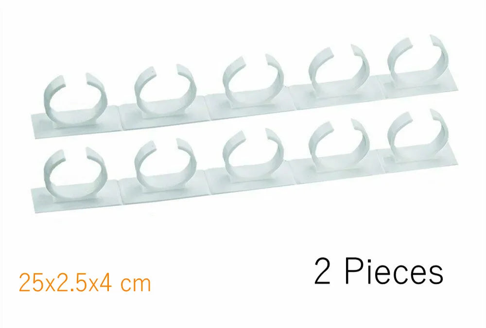 1/4 Pcs Wall Mount Home Kitchen Storage Rack Ingredient Spice Plastic Clip Rack Organizer Accessories Jars Spice Holder Tools | Color:2 pcs