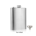 LMETJMA 1 4 5 6 7 8 9 10 oz Stainless Steel Hip Flask with Funnel Pocket Hip Flask Alcohol Whiskey Hip Flask Screw Cap KC0139 | Color:5oz