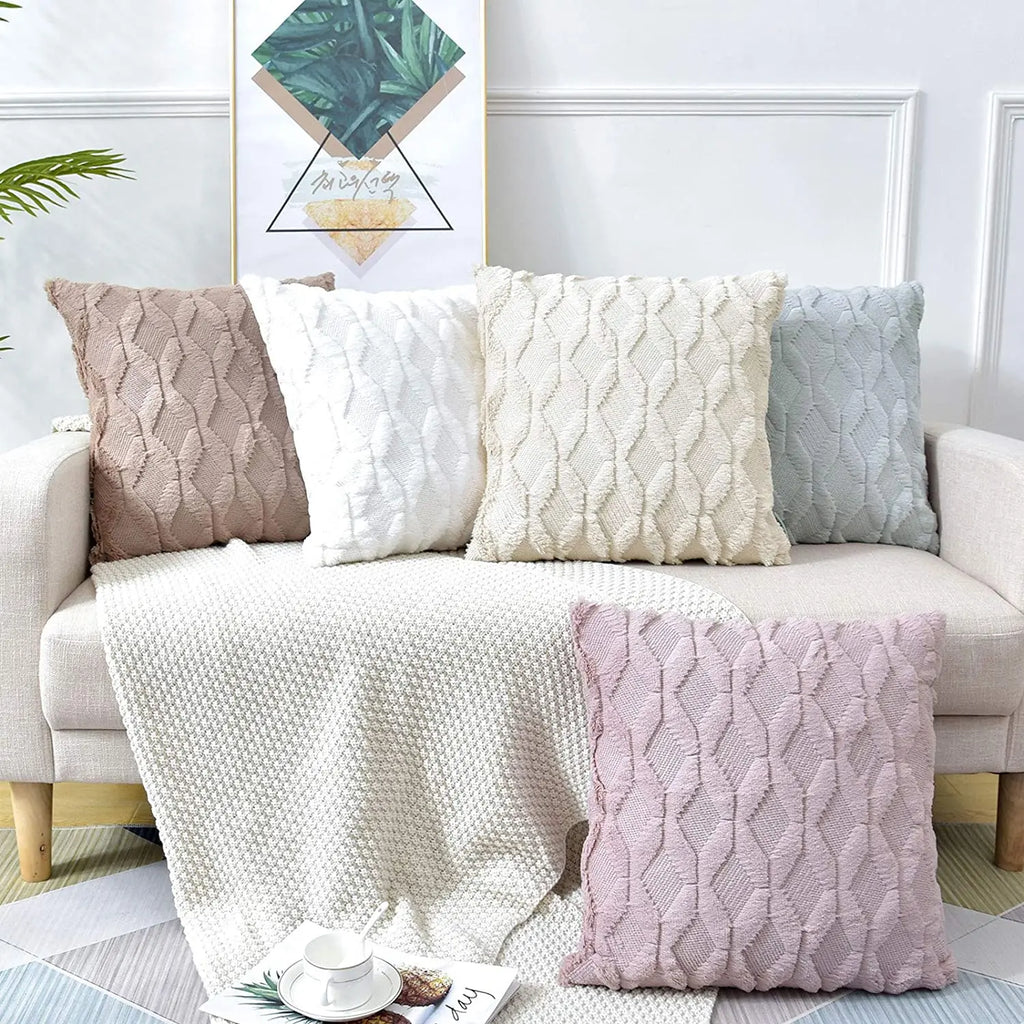 Soft Plush Pillow Cover Fluffy Cushion Cover Decorative Pillow Case Sofa Bedroom Living Room Home Decor Housse De Coussin 45x45 | 3
