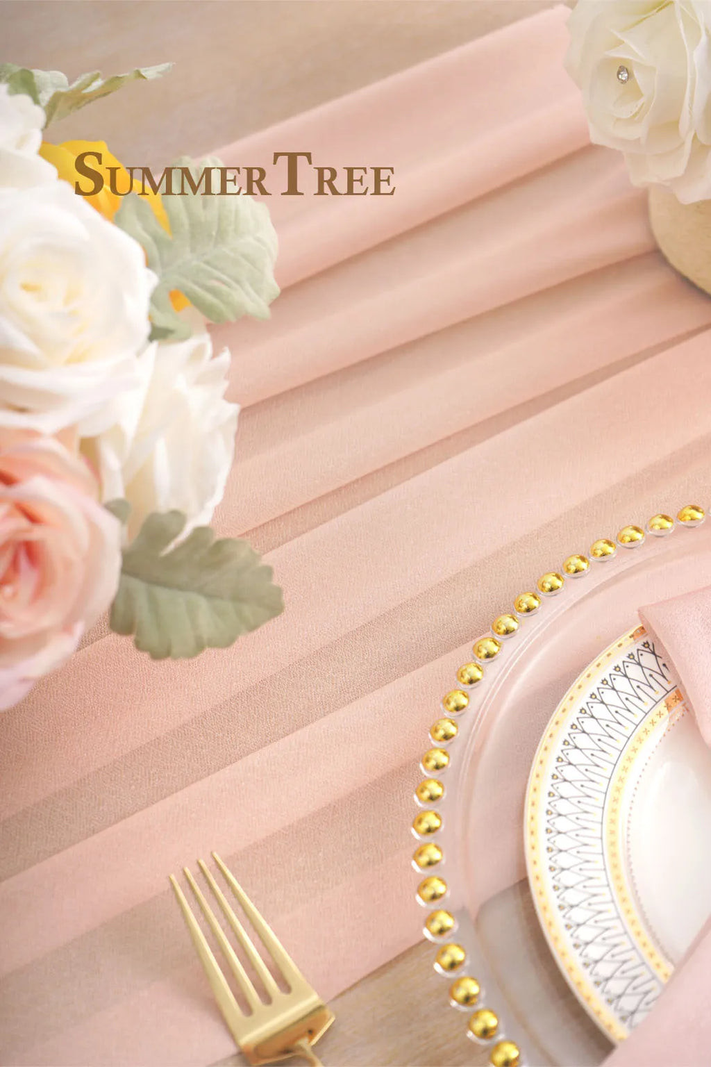 Table Runner Luxury Sheer for Wedding Rustic Boho Party Bridal Shower Birthday Christmas Decorations | 5