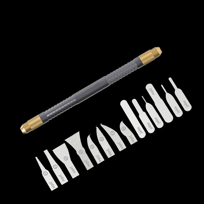 IC Chip Repair Thin Blade Tools Set CPU Edge Removal Tool Remove for Mobile Phone Computer CPU Motherboard Chip Repair | Color:white