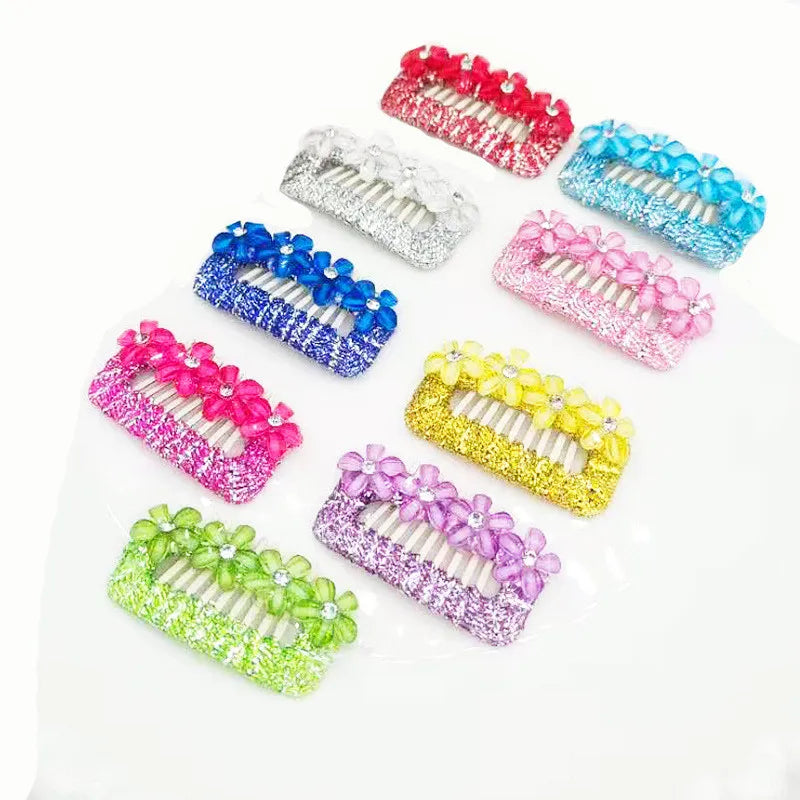 Cute Flower Pet Dog Hairpin about Small Puppy Cat Hair Clips Pet Hair Accessories Dog Hair Grooming3.2CM 1pc | 0