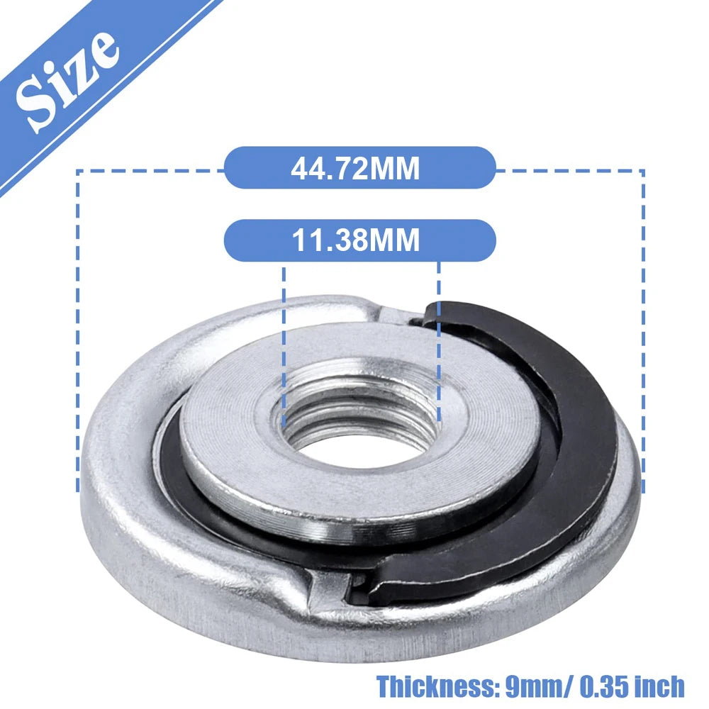 M14 Angle Grinder Quick Release Self-Locking Grinder Pressing Plate Flange Nut Power Chuck for Replacement/Fixing Cutting Discs | 5