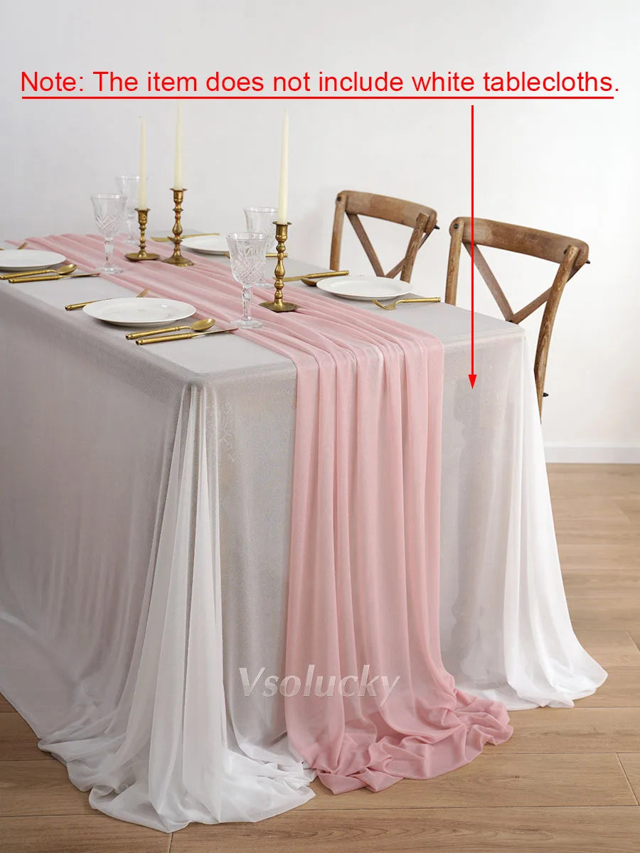 Table Runner Luxury Sheer for Wedding Rustic Boho Party Bridal Shower Birthday Christmas Decorations | 1