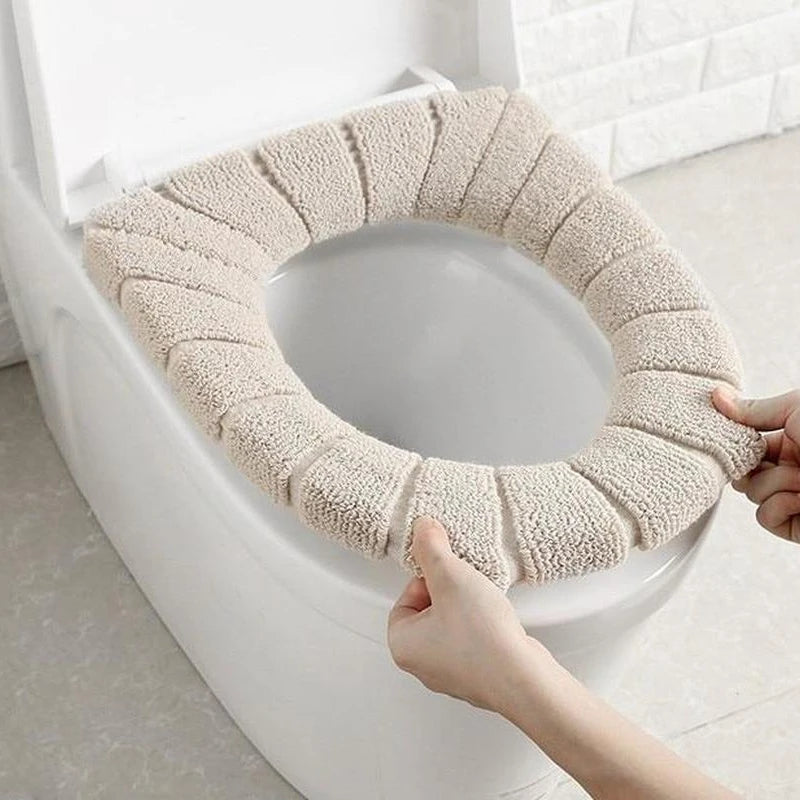 Toilet Seat Cover Warm Soft Acrylic Washable Mat Home Decor Closestool Mat Seat Case Toilet Lid Cover Accessories Bathroom Home | 2