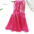 100pcs/lot 13cm Tassel Silk Fringe Silky Floss Bookmark Tassels Mini Tassels For DIY Craft Jewelry Making Souvenir Bookmarks | Color:23 Rose