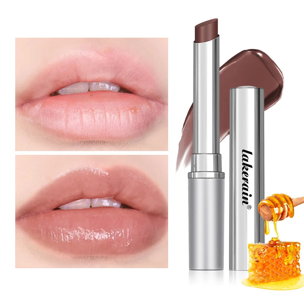 Long Lasting Moisturizing Lipstick Natural Lip Plumper Makeup Lip Plumping Gloss Cosmetics Exfoliating For Lip Care Product | Color:Nude