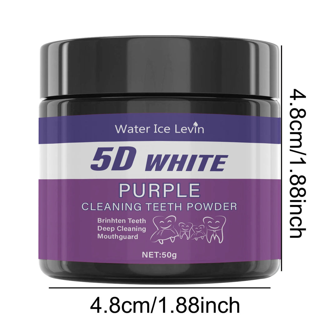 Purple Tooth Cleaning Powder - Sulfate-Free, Deep Cleaning and Polishing, Whitens Teeth in 5 Days, Portable for Daily Use and Travel | 2