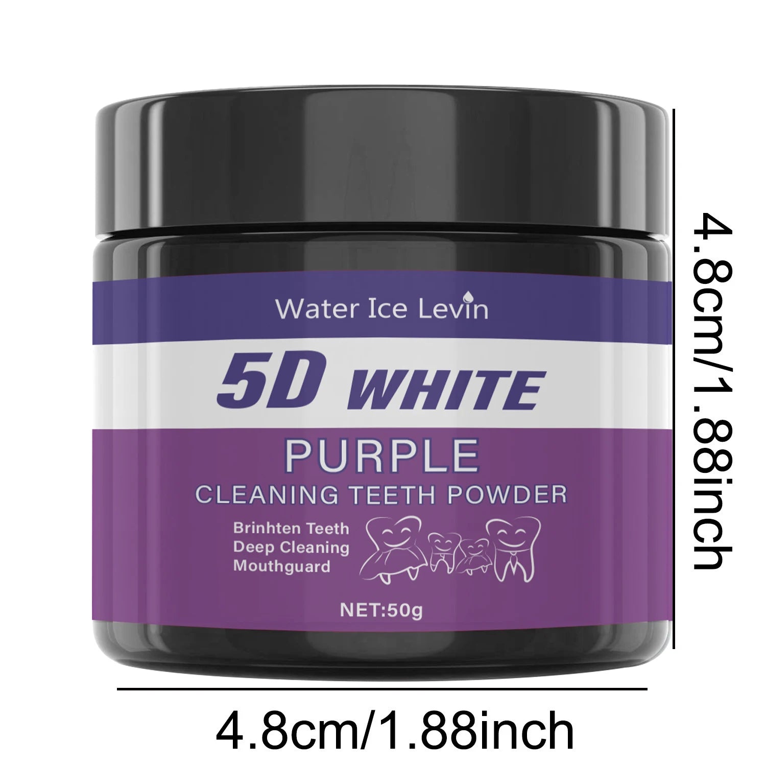 Purple Tooth Cleaning Powder - Sulfate-Free, Deep Cleaning and Polishing, Whitens Teeth in 5 Days, Portable for Daily Use and Travel | 2