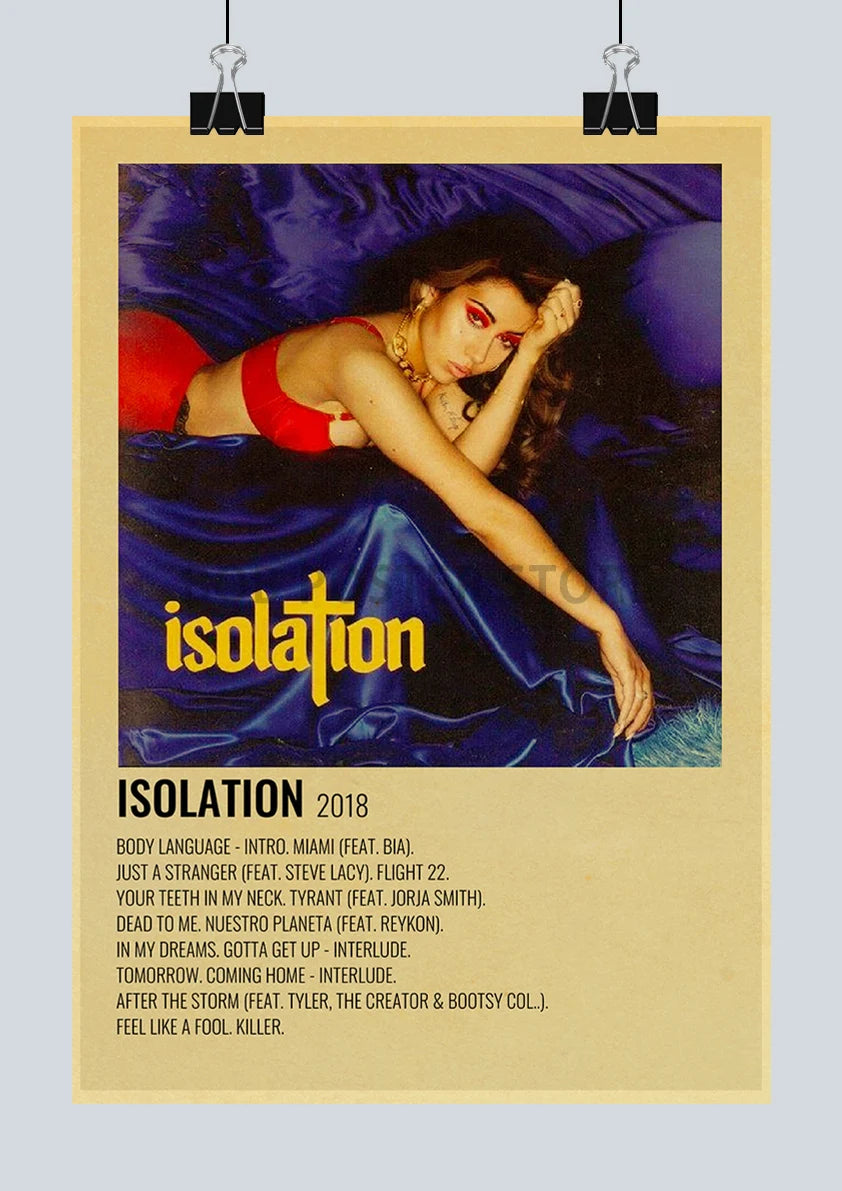 Classic Hot Singer Musician Poster Vintage Kraft Paper Decorative Collection Art Home Study Room Bar Cafe Door Gift Wall Sticker | Color:Q217-43