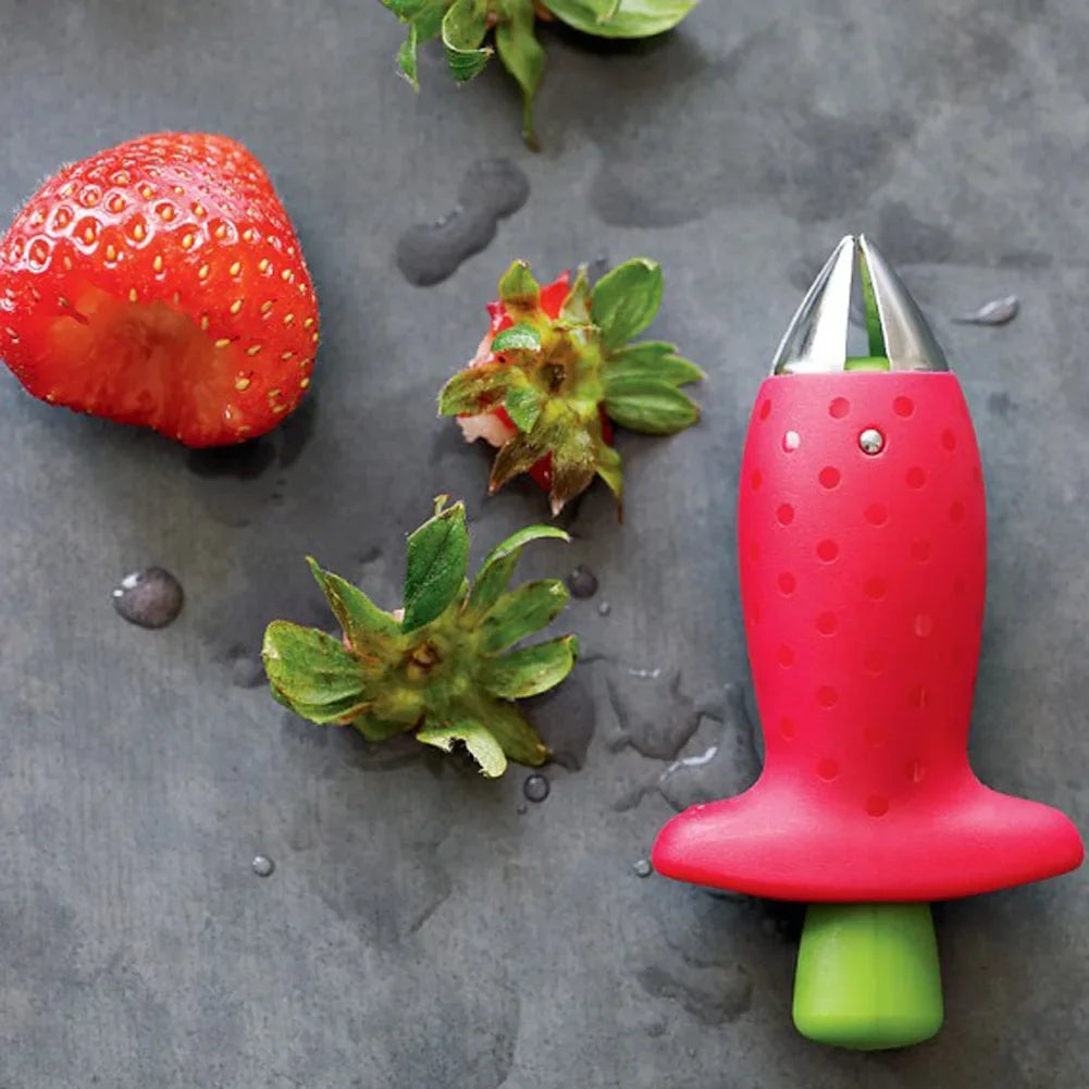 Strawberry Slicer Cutter Strawberry Corer Strawberry Huller Fruit Leaf Stem Remover Salad Cake Tools Kitchen Gadget Accessories | 2