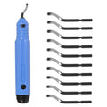 Trimming knife Scraper Deburring Tool Deburring Cutters Set Burr Remover Hand Tool for Wood Plastic Aluminum Copper and Steel | Color:Deburring Cutter Set