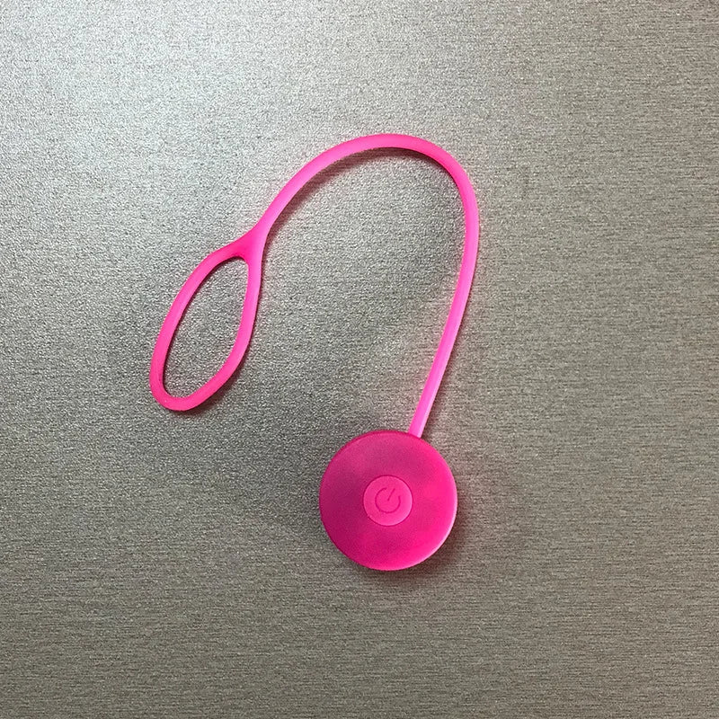 Outdoor Backpack Lights Silicone LED Night Running Warning Light Camping Riding Wind Rope Light Travel Equipment Tool Safety | Color:Pink