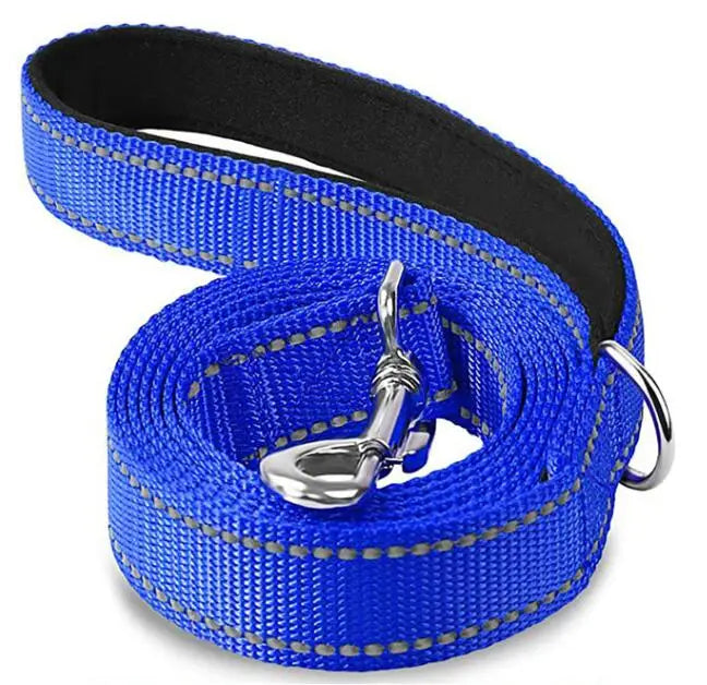 Reflective Pet Leash Dog Trainning Leashes Outdoor Leash Rope Cats Dogs Pet Walking Harness Collar Leader Rope 1.2m 1.5m 1.8m | Color:dark blue