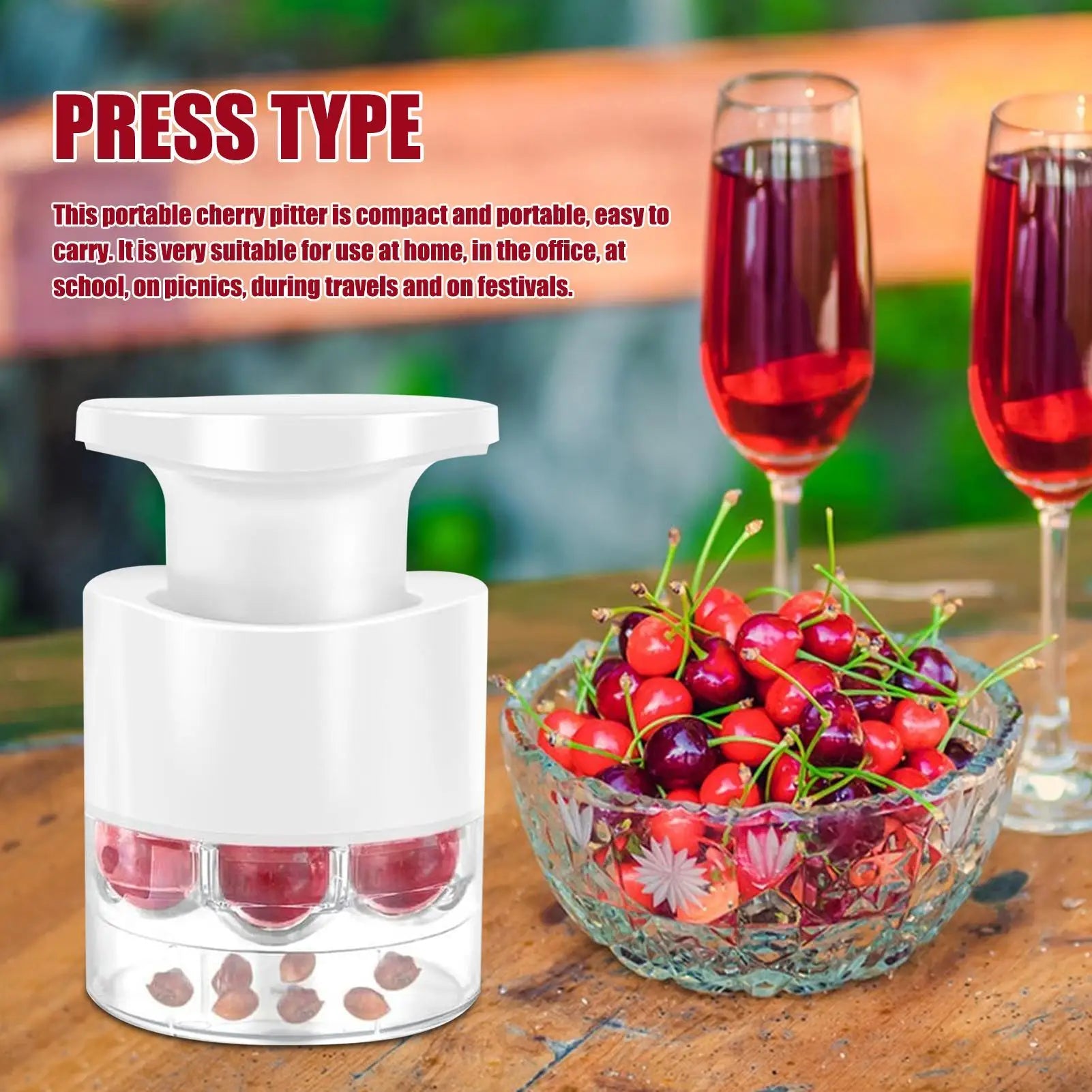 Cherry Pitter Date Squeeze Tool Stoner Remover Corer Pitter Stone Seed Remover Cherry Olive Pits Tools Kitchen Fruit Corer | 2