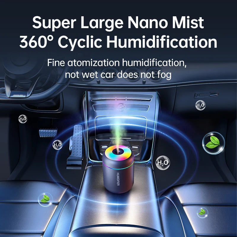 180ML Mini Air Humidifier USB Electric Aroma Diffuser Essential Oil Purifier Aromatherapy Mist Maker Lights For Car Home Bedroom | 3