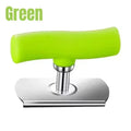 Adjustable Multi-function Bottle Cap Opener Stainless Steel Lids Off Jar Opener Labor-saving Screw Can Opener for Kitchen Gadget | Color:A Green 1PCS