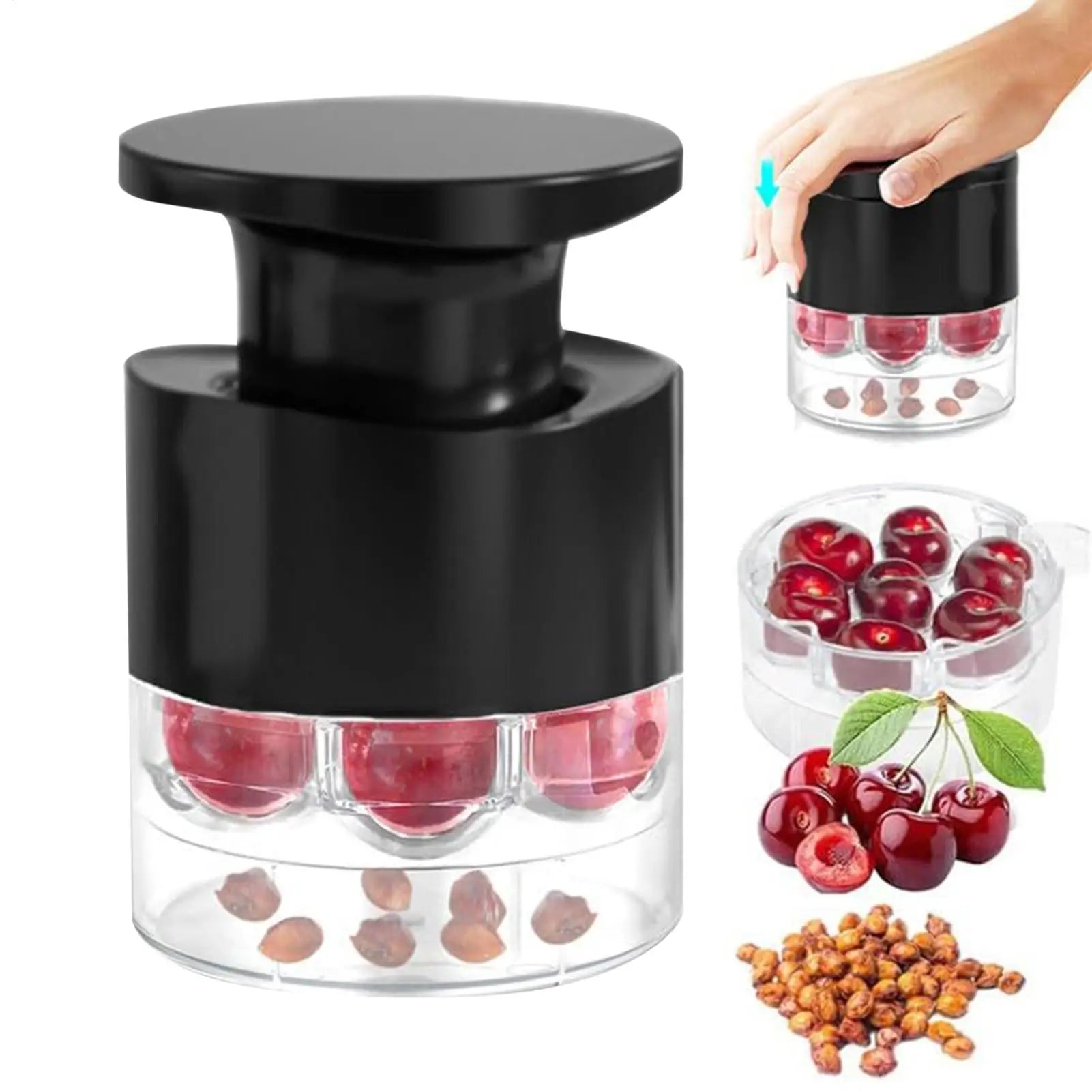 Cherry Pitter Date Squeeze Tool Stoner Remover Corer Pitter Stone Seed Remover Cherry Olive Pits Tools Kitchen Fruit Corer | 0