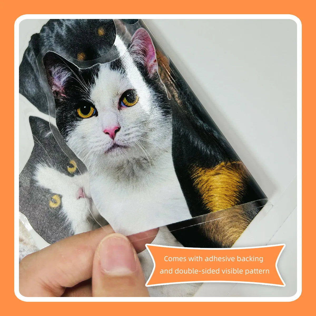 Cat Dog Double-sided Electrostatic Sticker PVC Window Wall Stickers Animals Decor DIY Living Room Home Decoration Mural Children | 5