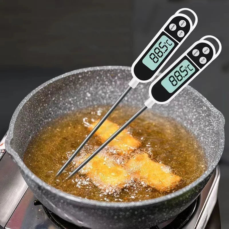Probe Type Food Thermometer Kitchen Digital Thermometer For Meat Milk Cooking Food BBQ TP300 Electronic Temperature Gauge Tool | 0