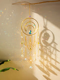 Suncatcher Crystal Moon Hanging Stained Glass Crystal Prism Boho Home Decoration Chandelier Crystal Garden Decoration Outdoor | Color:Suncatcher MS6245