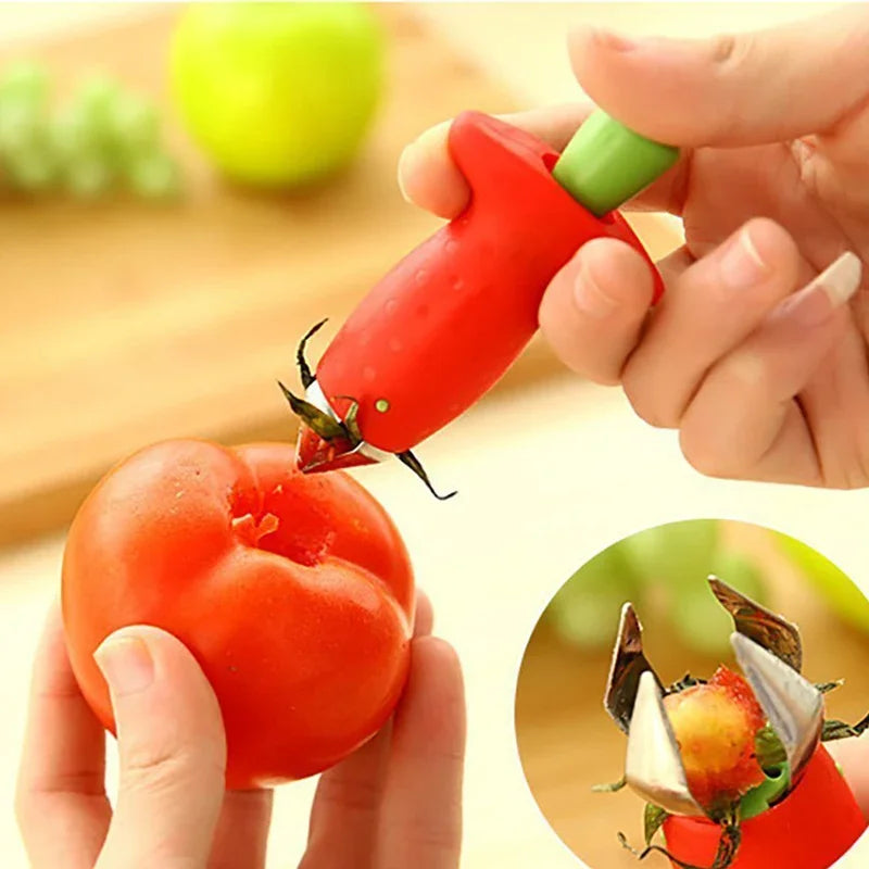 Strawberry Slicer Cutter Strawberry Corer Strawberry Huller Fruit Leaf Stem Remover Salad Cake Tools Kitchen Gadget Accessories | 1