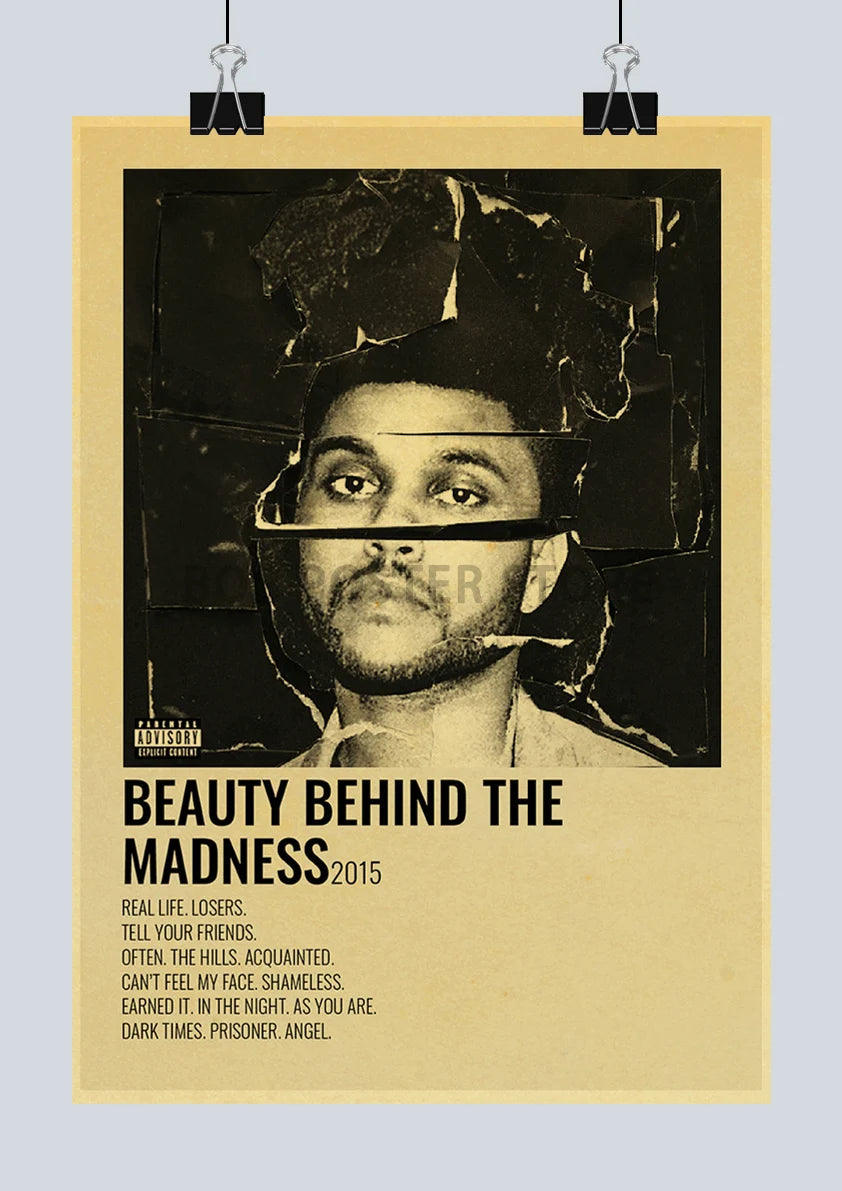 Classic Hot Singer Musician Poster Vintage Kraft Paper Decorative Collection Art Home Study Room Bar Cafe Door Gift Wall Sticker | Color:Q217-41