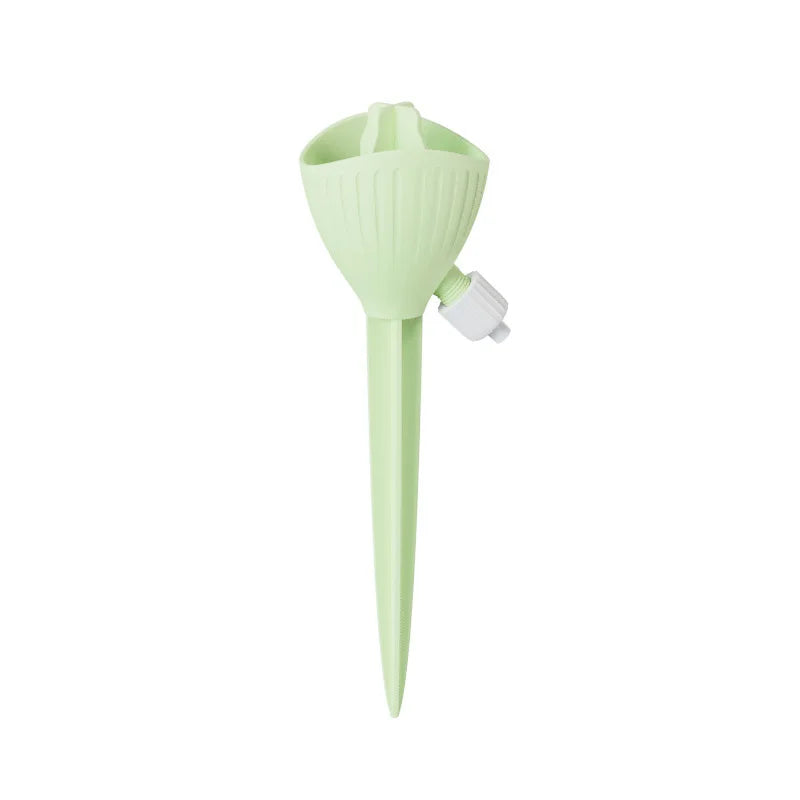 New Flower Watering Device Dripper Automatic Watering Adjustable Flow Rate Watering Flower Irrigator Water Seepage Device | Color:Green