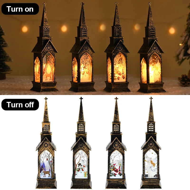 2025 Christmas LED Night Light Santa Claus Snowman Lantern Lamp Table Ornament Christmas Decoration for Home Xmas Navidad Gifts | 4