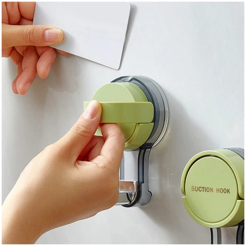 1/2PCS Suction Cup Hooks No Punching Wall Hooks for Bathroom Kitchen Bedroom Reusable Towel Clothes Hanger Hook Home Organizer | 4