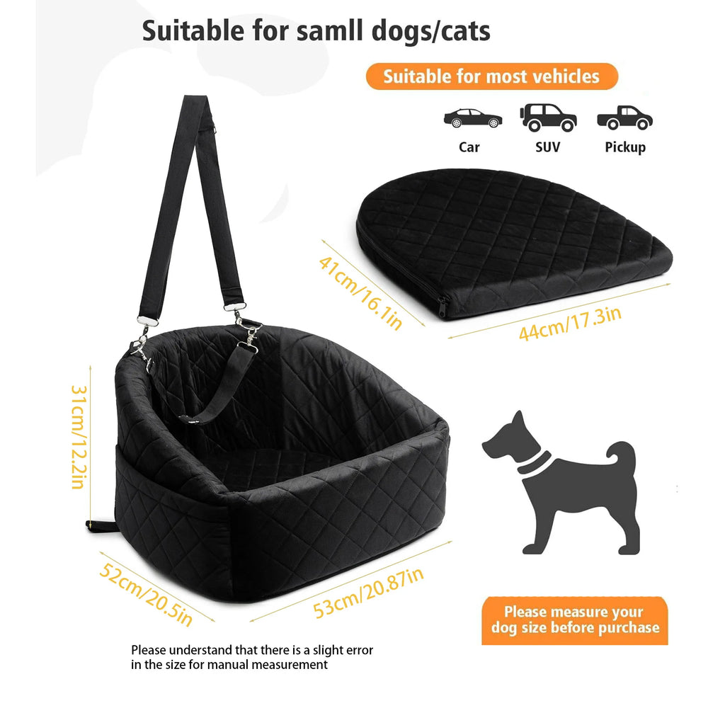 Popular Pet Car Mat Dog Cat Out Seat Mat Removable Washable Small Medium Dogs Kennel Pet Travel Nest Safety Seat for Going Out | 4