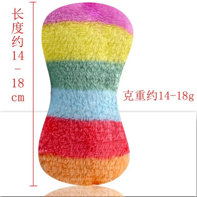 Pet Dog Molar Toy Vent Training Corduroy Monkey Pig Voice Plush Toy Dog Tooth Cleaning Supplie Dog Toys for Large Dogs | Color:Bone
