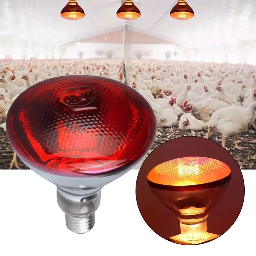 E27 100/150/200W/250w Infrared LED Light Thickening Heat Lamp Thermal Preservation Bulb For Pet Brooder Hatch Piggy Dog Cat | 0