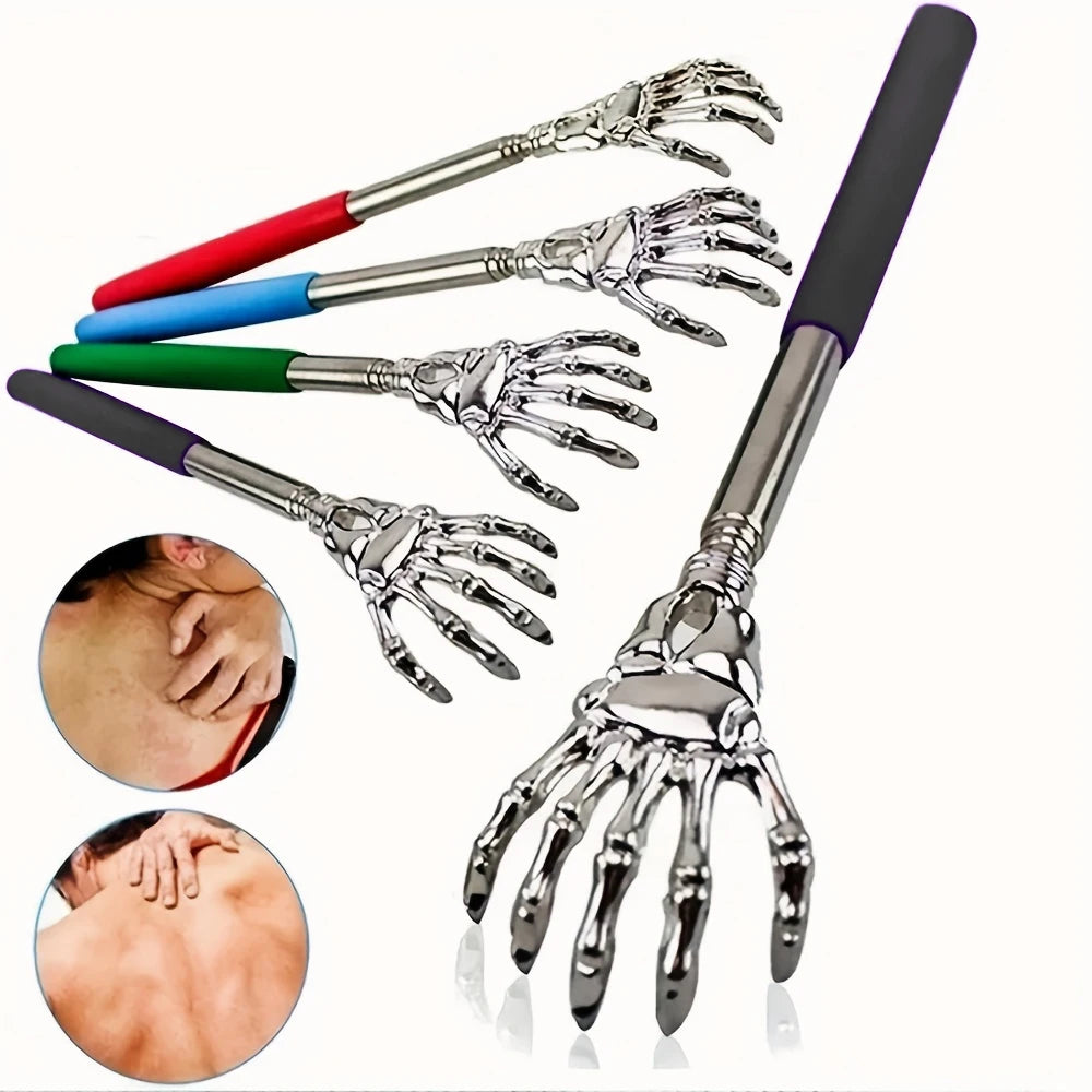 Portable Extendable Back Scratcher Stainless Steel Telescoping Back Scratcher for Both Human and Pets Extendable Back Massager | 0
