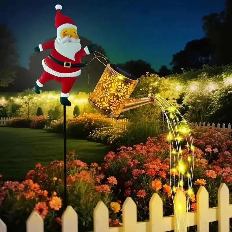 1pcs Christmas Solar Kettle Lights Garden Lawn Decorative Santa Claus Kettle Ground Lamp Solar LED Night Lights Outdoor Decor | 3