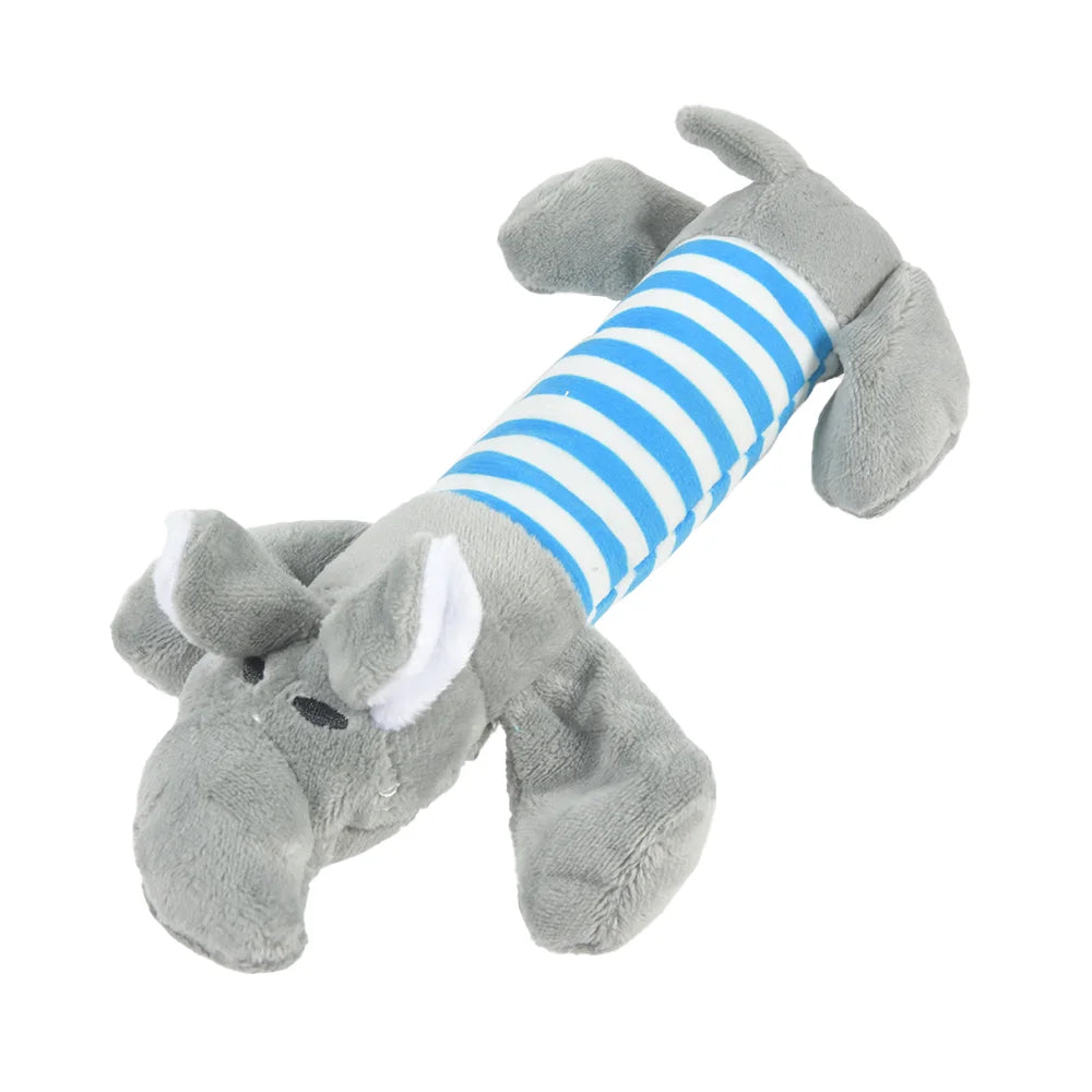 Cats and Dogs Pet Plush Dinosaur Toys Interactive Dog Chew Toys Plush Stuffing Pet Supplies Dog Toys for Small Dogs | Color:Grey