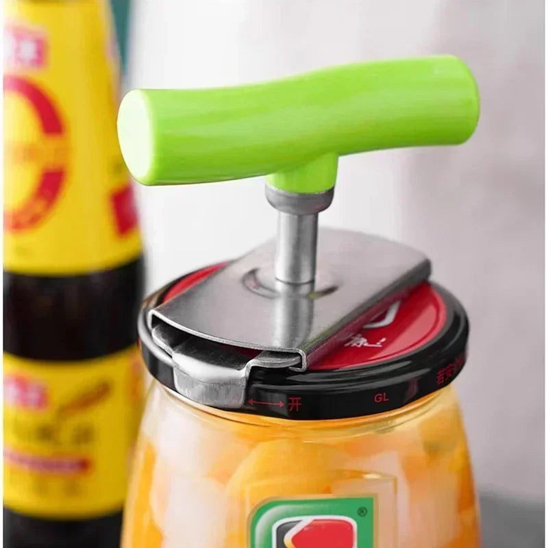 Adjustable Multi-function Bottle Cap Opener Stainless Steel Lids Off Jar Opener Labor-saving Screw Can Opener for Kitchen Gadget | 3