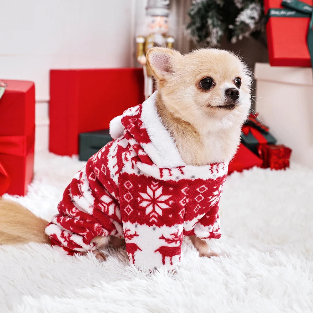 Dog Xmas Costumes Pet Elk Clothes Dog Cat Warm Christmas Coat For Small Large Dogs Cats Sweater Xmas Gifts For Pet Lovers | 2