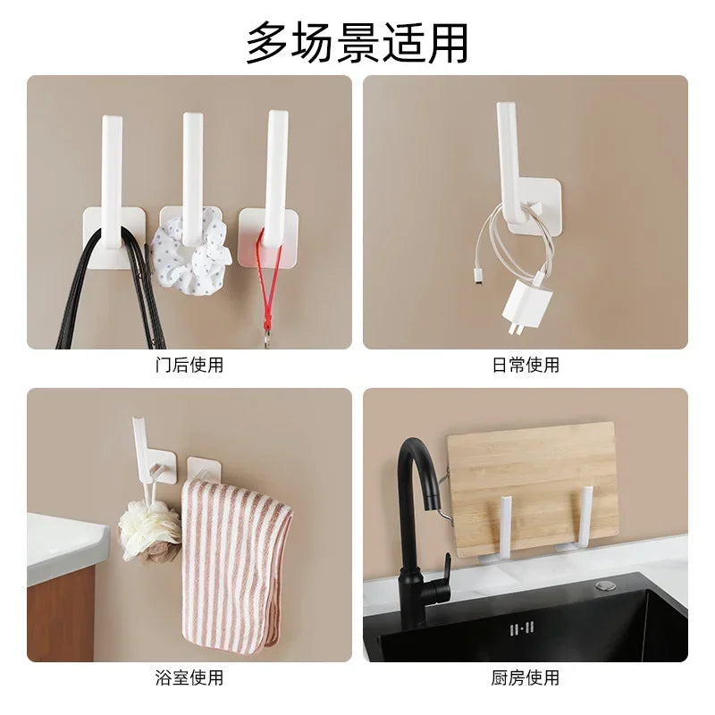 1/2pcs Adhesive Toilet Roll Paper Holder Organizer Wall Mount Storage Stand Kitchen Bathroom No Drill Tissue Towel Dispenser | 3