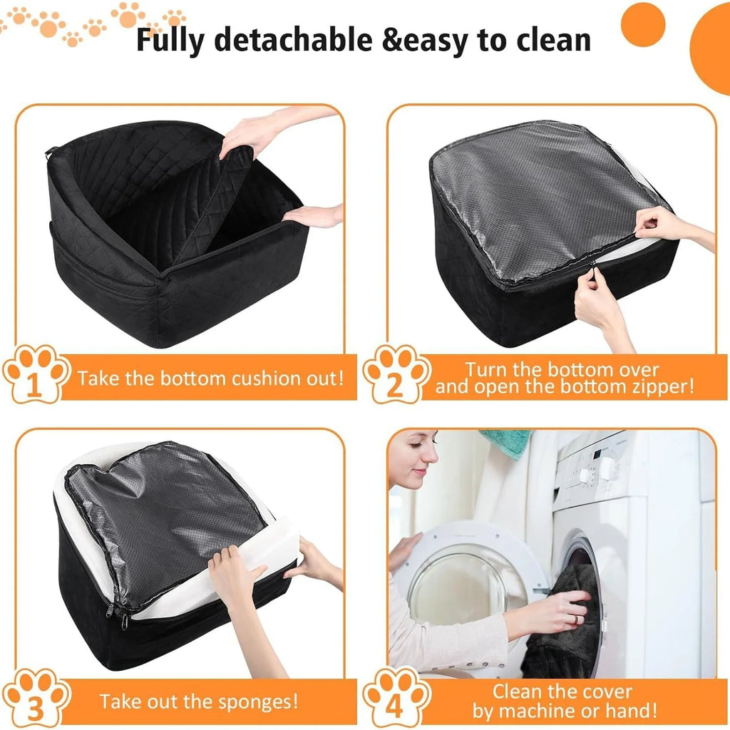 Popular Pet Car Mat Dog Cat Out Seat Mat Removable Washable Small Medium Dogs Kennel Pet Travel Nest Safety Seat for Going Out | 5