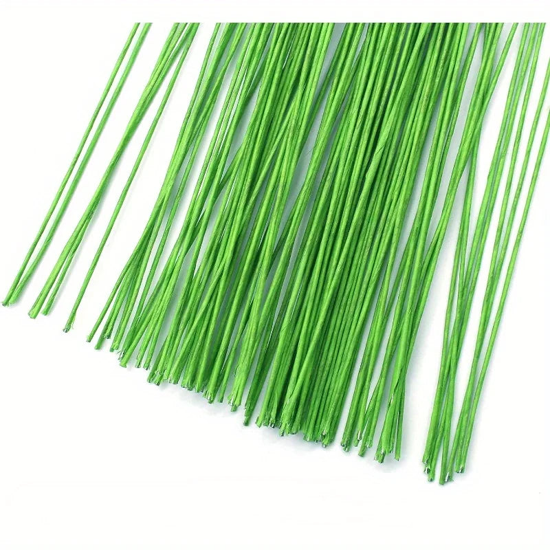 #26 #20 Paper Floral Wire 0.45mm/0.9mm Diameter 36cm 30mm Long Iron Wire Useds For DIY Nylon Stocking Flower Branche Making | 3