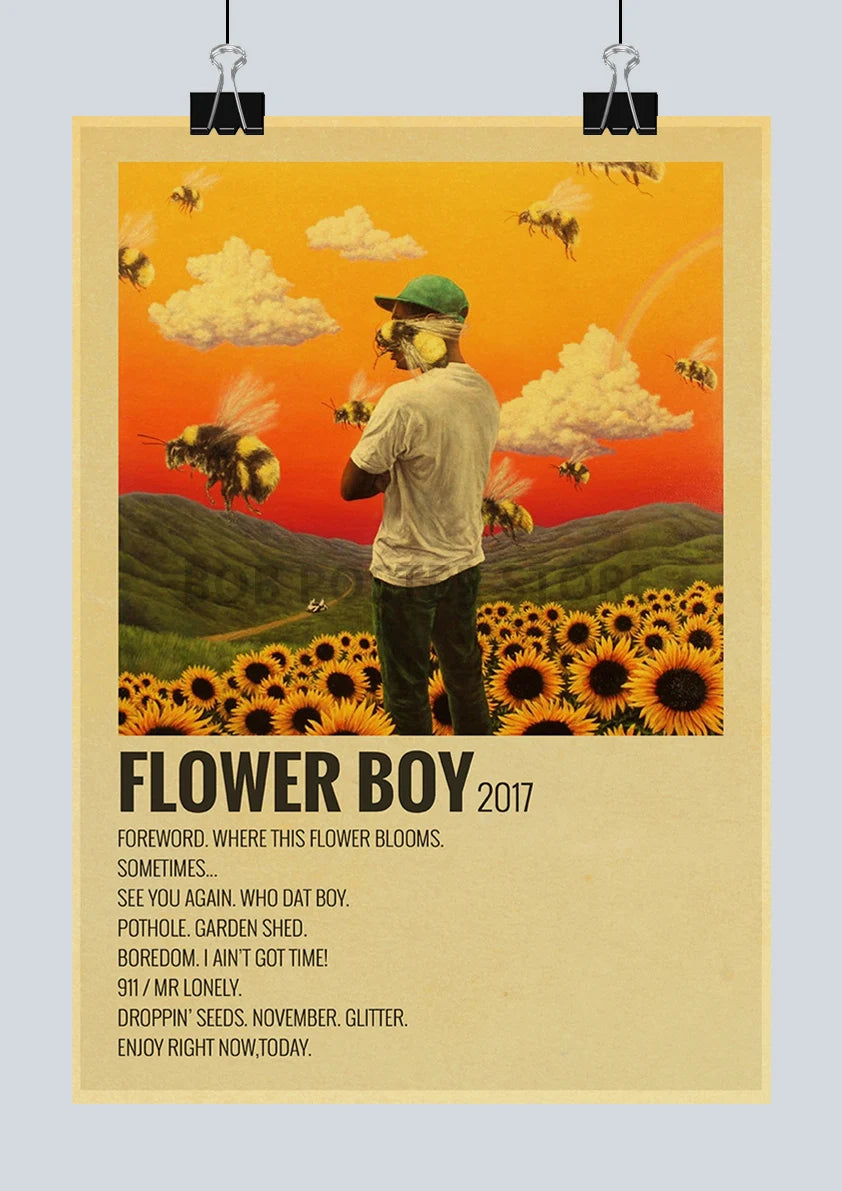 Classic Hot Singer Musician Poster Vintage Kraft Paper Decorative Collection Art Home Study Room Bar Cafe Door Gift Wall Sticker | Color:Q217-6