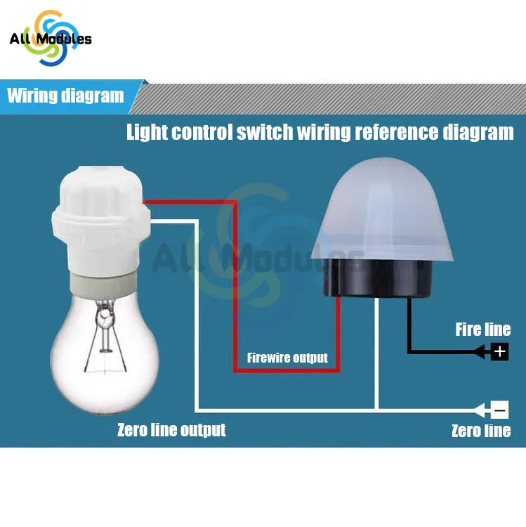 AS-20 DC 12V AC 110V 220V 10A Waterproof Sensitive Auto Photo Switch On/Off Photocell Street LED Light Switch Sensor Switch Tool | 3